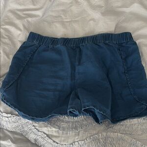Madewell Blue Shorts Elastic Waist